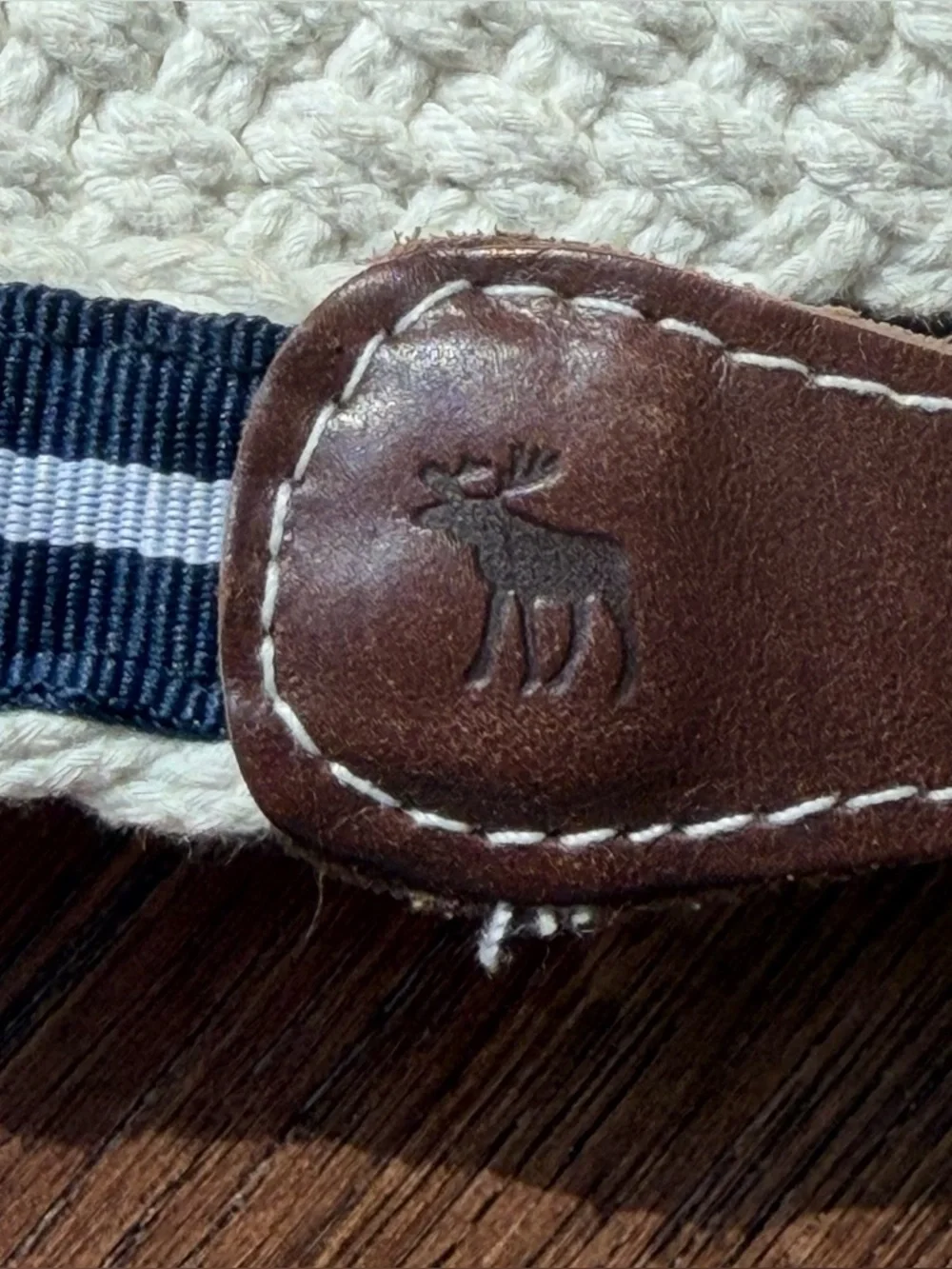 Abercrombie & Fitch Y2K Vintage Braided Nautical Belt